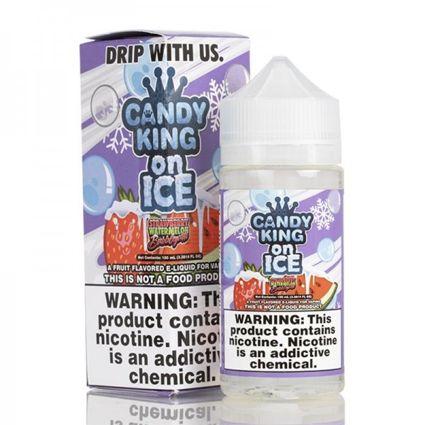 Candy King On ICE Strawberry Watermelon Bubblegum E-Juice 100ml
