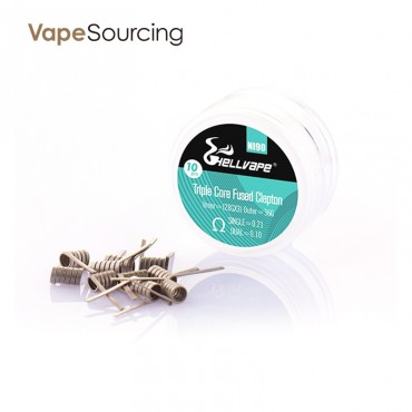 Hellvape NI90 Triple Core Fused Clapton Wire Coil (10pcs/pack)
